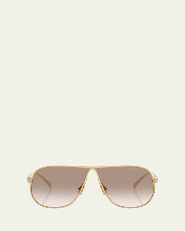 MU A56S Metal Aviator Sunglasses